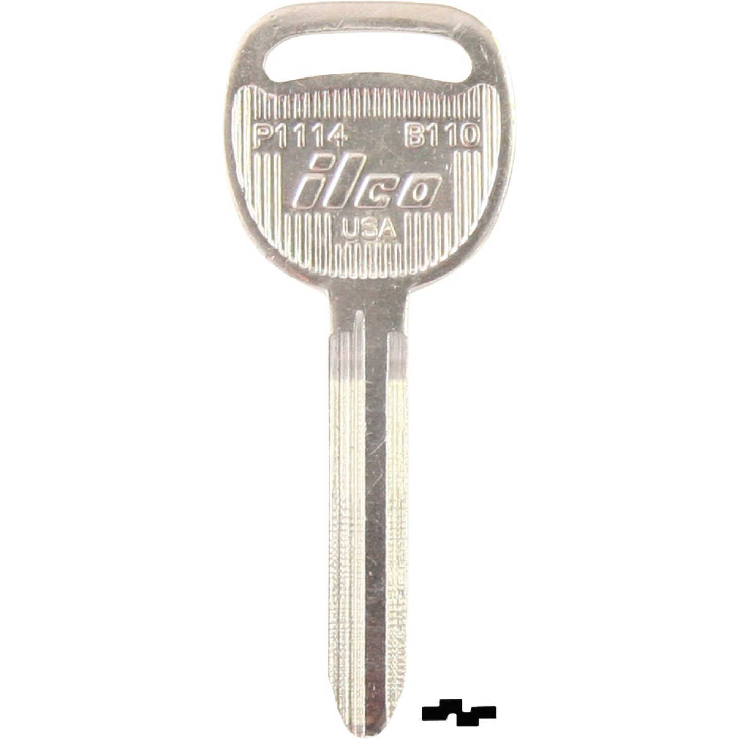 ILCO GM Nickel Plated Automotive Key, B110 / P1114 (10-Pack) Image 1