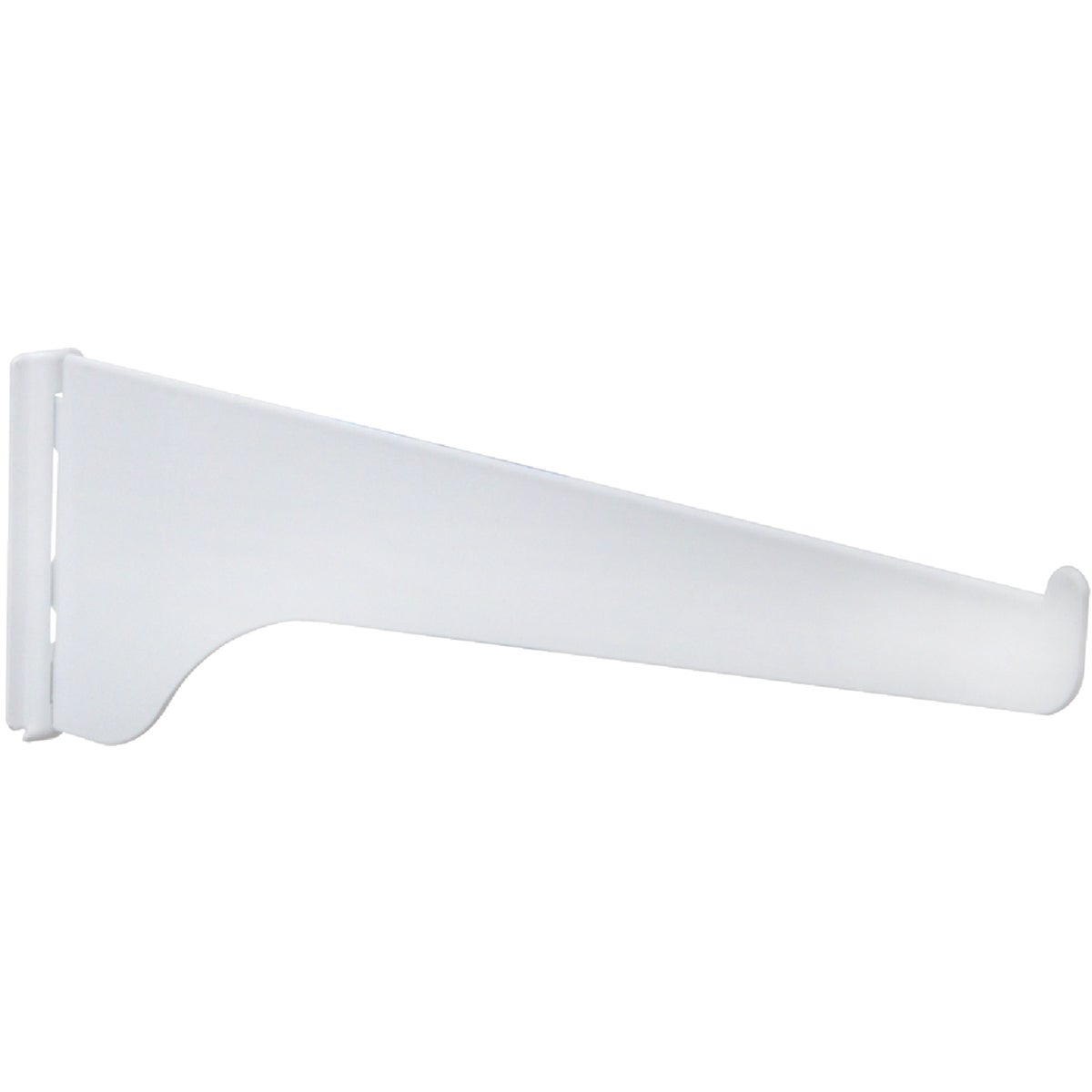 Knape & Vogt 180 Series 6 In. White Steel Regular-Duty Single-Slot Shelf Bracket Image 1
