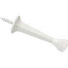 National Hardware 3 In. White Rigid Square Door Stop (5-Pack) Image 1