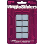 Magic Sliders 15/16 In. Square Self Adhesive Furniture Glide,(8-Pack) Image 1