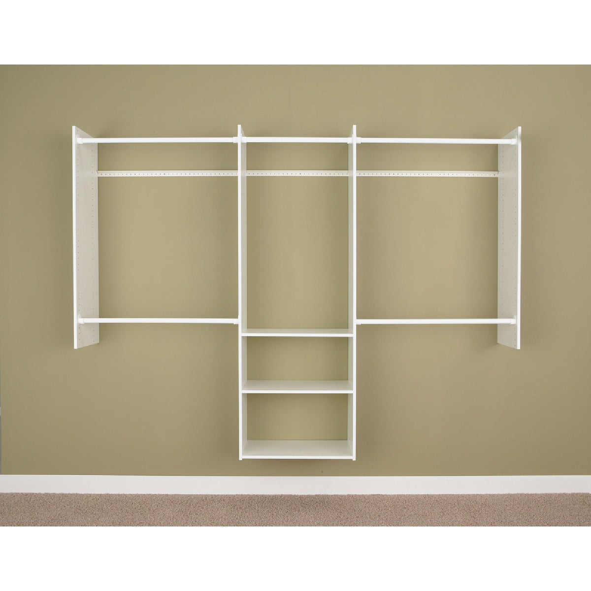 Easy Track 4 Ft. to 8 Ft. Deluxe Starter Closet System Image 3