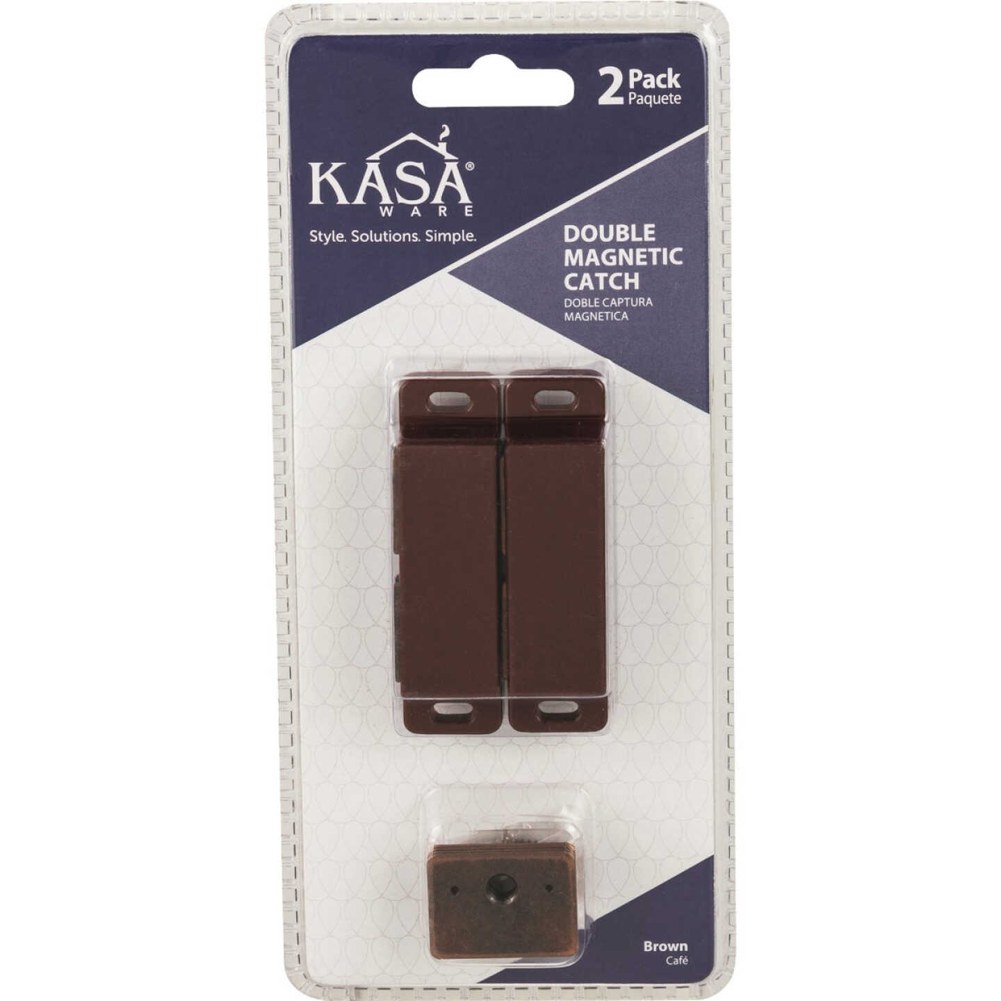 KasaWare Brown Double Magnetic Catch (2-Pack) Image 2