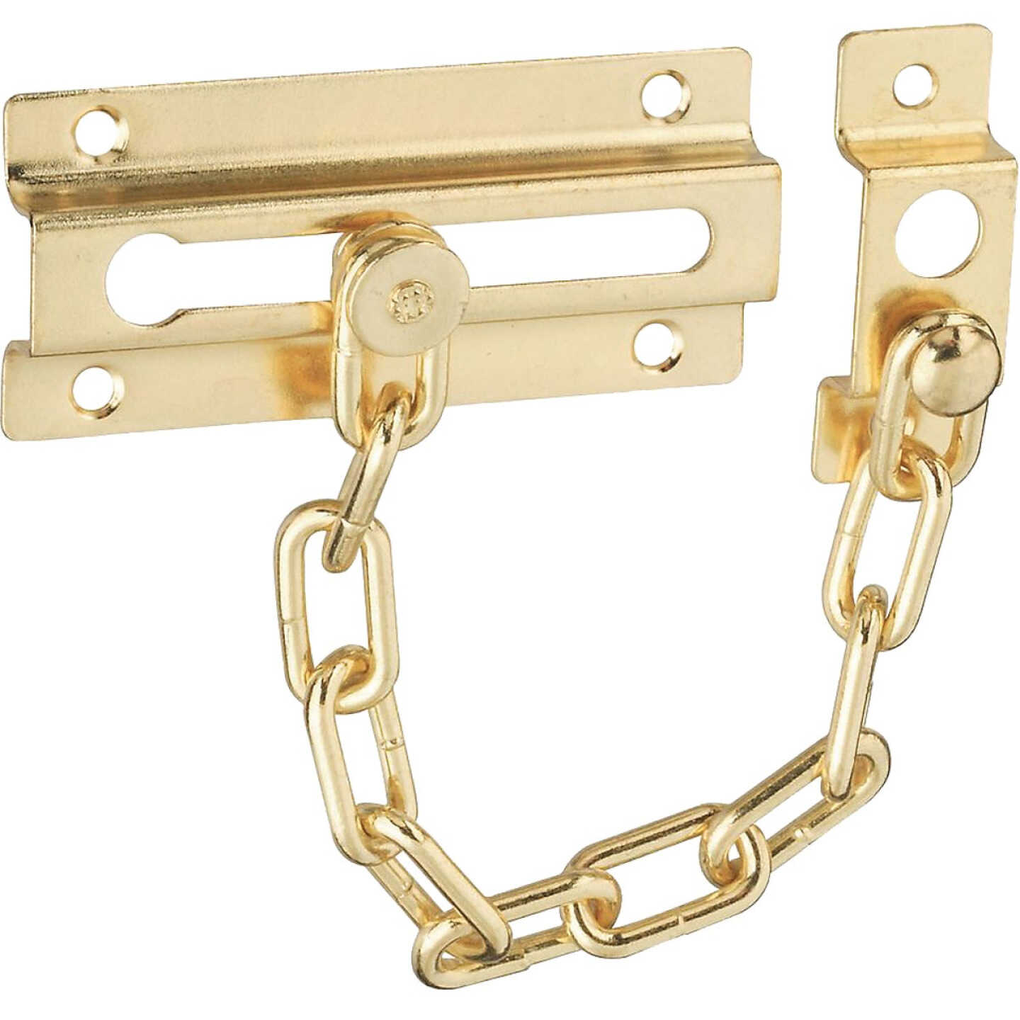 National Hardware Brass Steel Chain Door Lock Image 1
