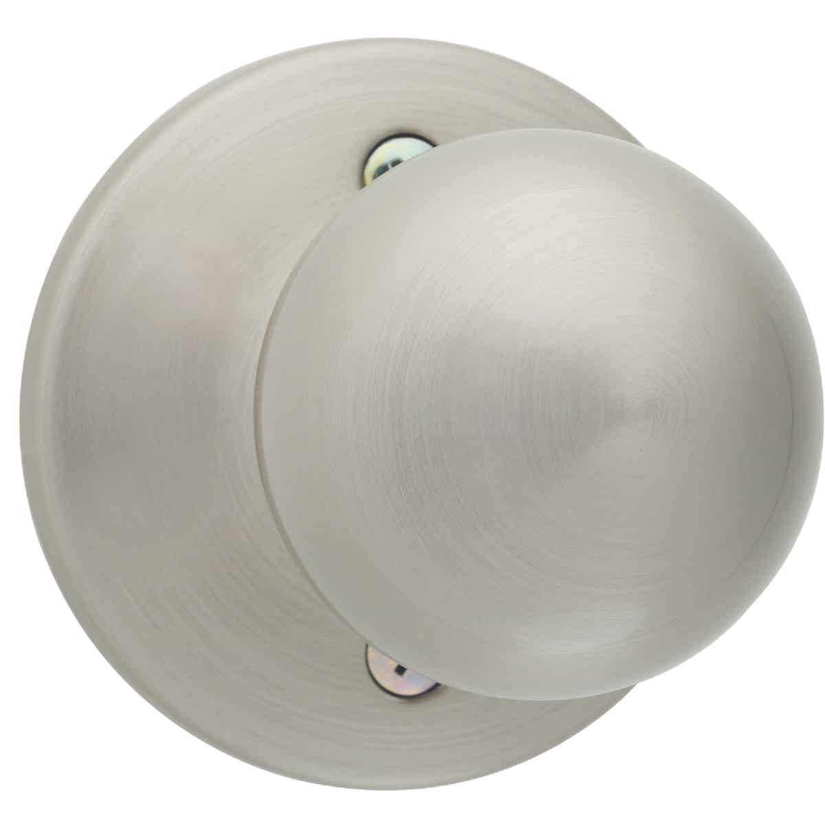 Kwikset Satin Nickel Polo Dummy Door Knob Image 1