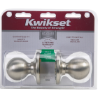 Kwikset Polo Satin Nickel Hall & Closet Door Knob Image 2