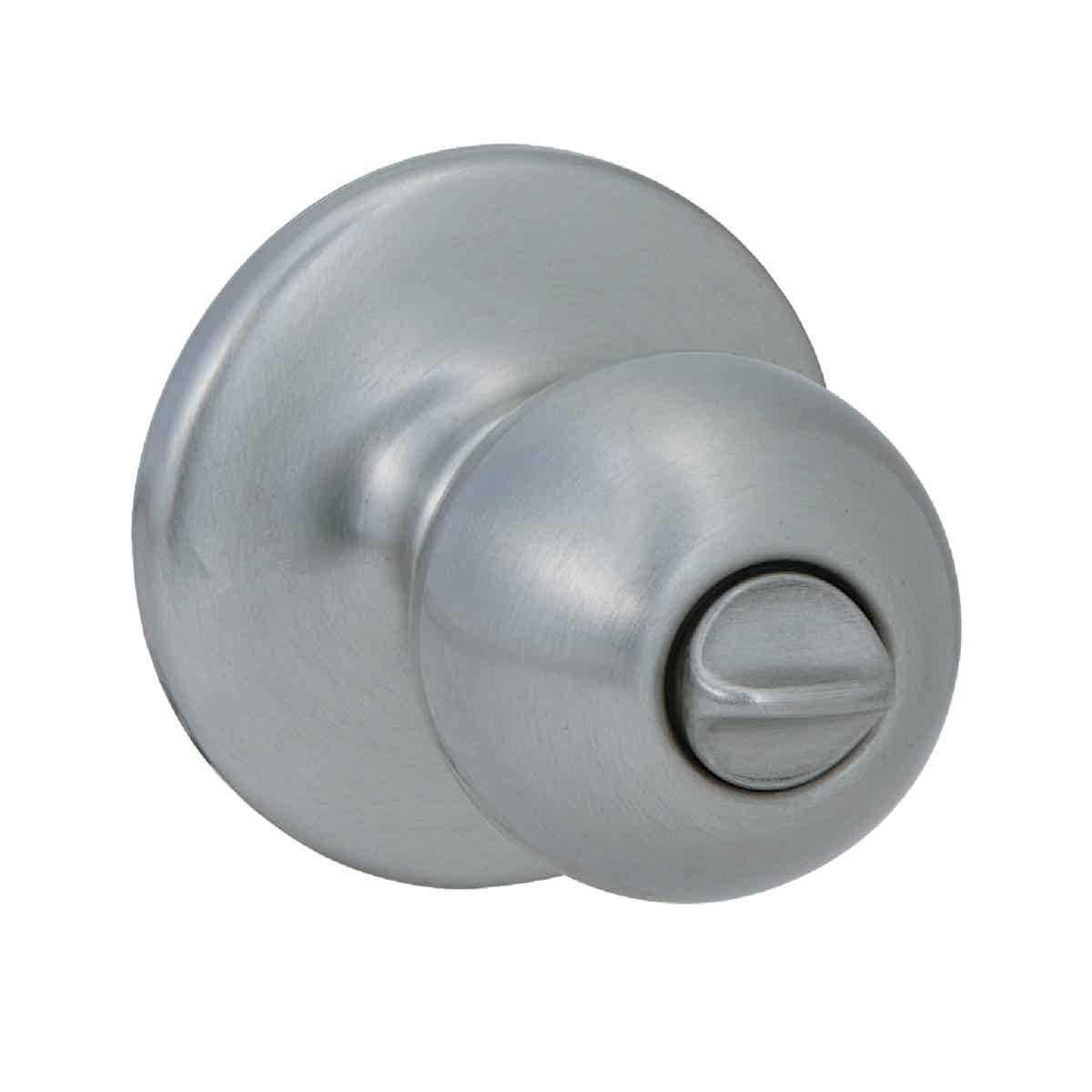 Kwikset Polo Satin Nickel Bed & Bath Door Knob Image 1