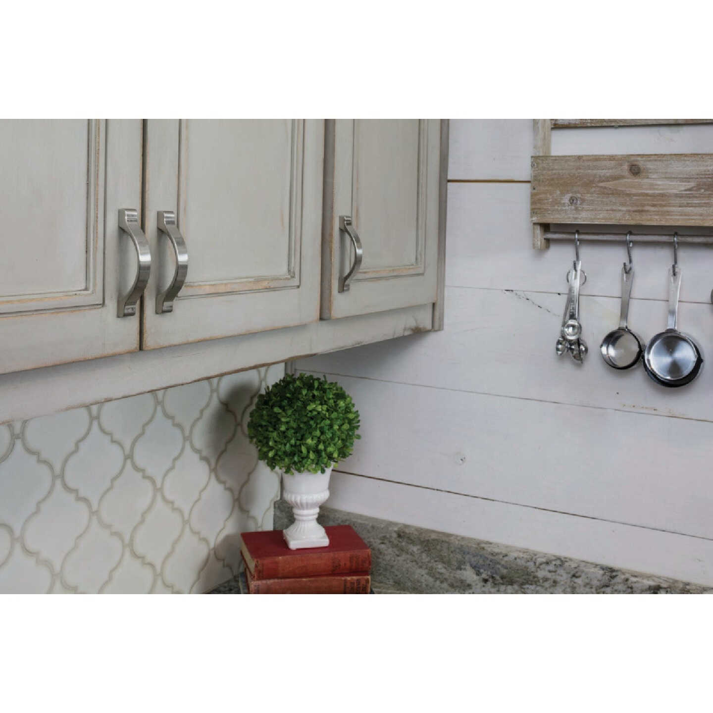 KasaWare 4-1/16 In. Overall Length Satin Nickel Arch Pull (2-Pack) Image 2