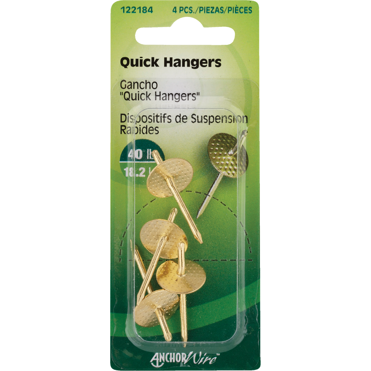Hillman 40 Lb. Capacity Anchor Wire E-Z Hanger (4-Count)