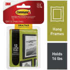 Command 16 Lb. Black Picture Hanging Strips Value Pack, 12 Sets of Strips Image 1
