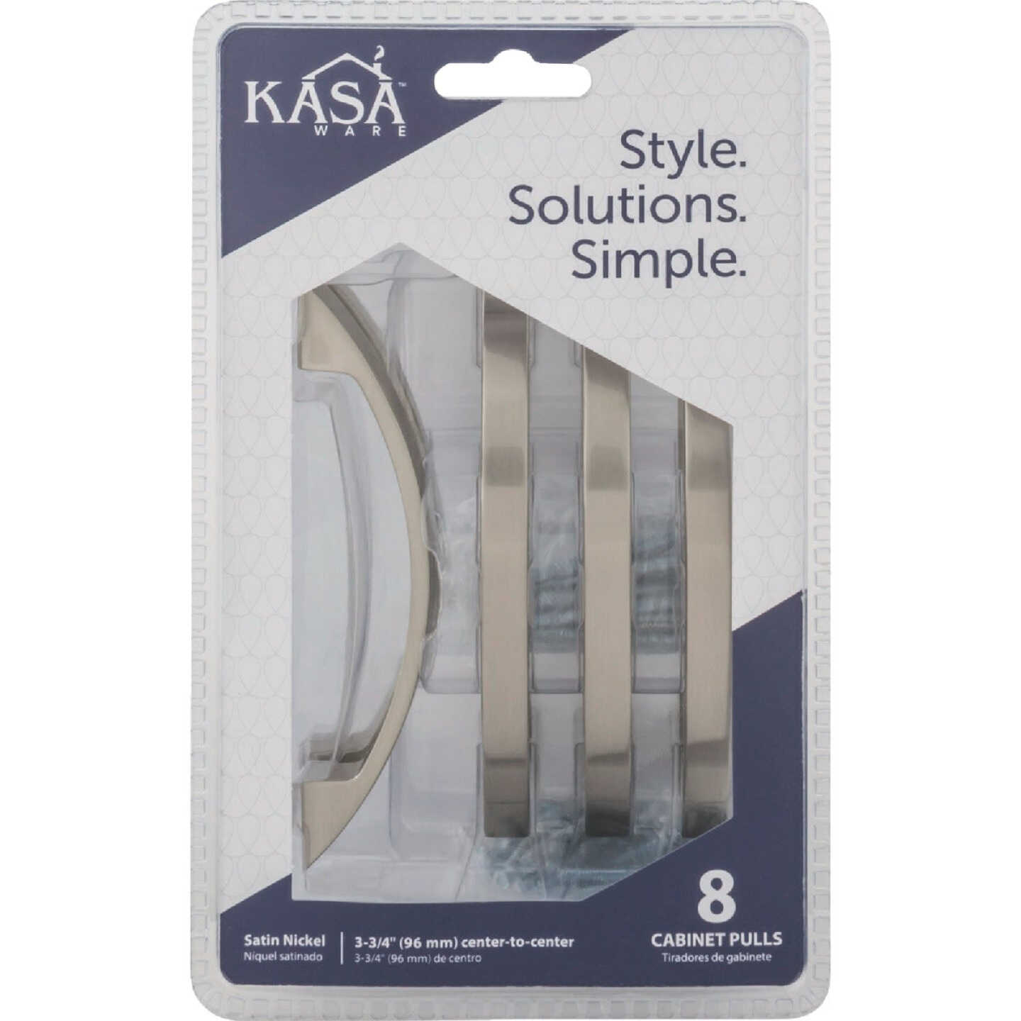KasaWare 4-7/8 In. Overall Length Satin Nickel Contemporary Pull (8-Pack) Image 2
