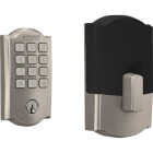 Schlage Arrive Camelot Satin Nickel Smart WiFi Deadbolt Image 1