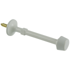 Ultra Hardware 3 In. White Self-Start Rigid Door Stop Image 1