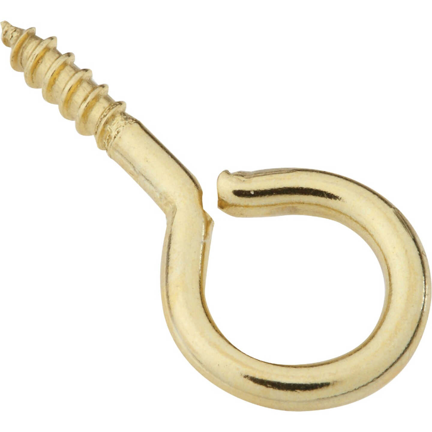 National Hardware #12 Brass Large Screw Eye (5-Count) Image 1