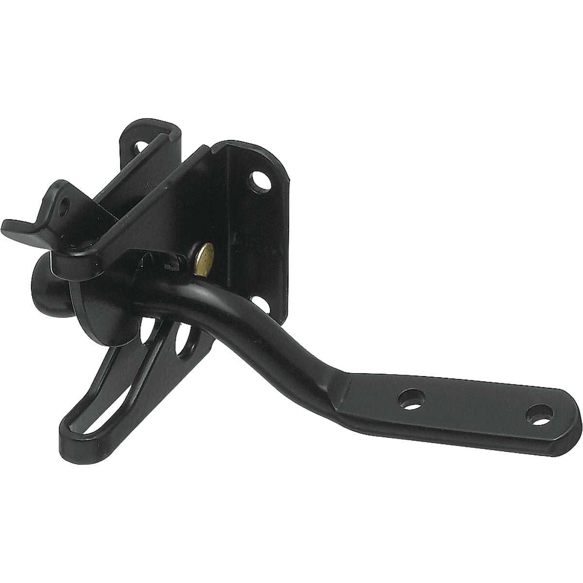 National Hardware Black Steel Automatic Gate Latch