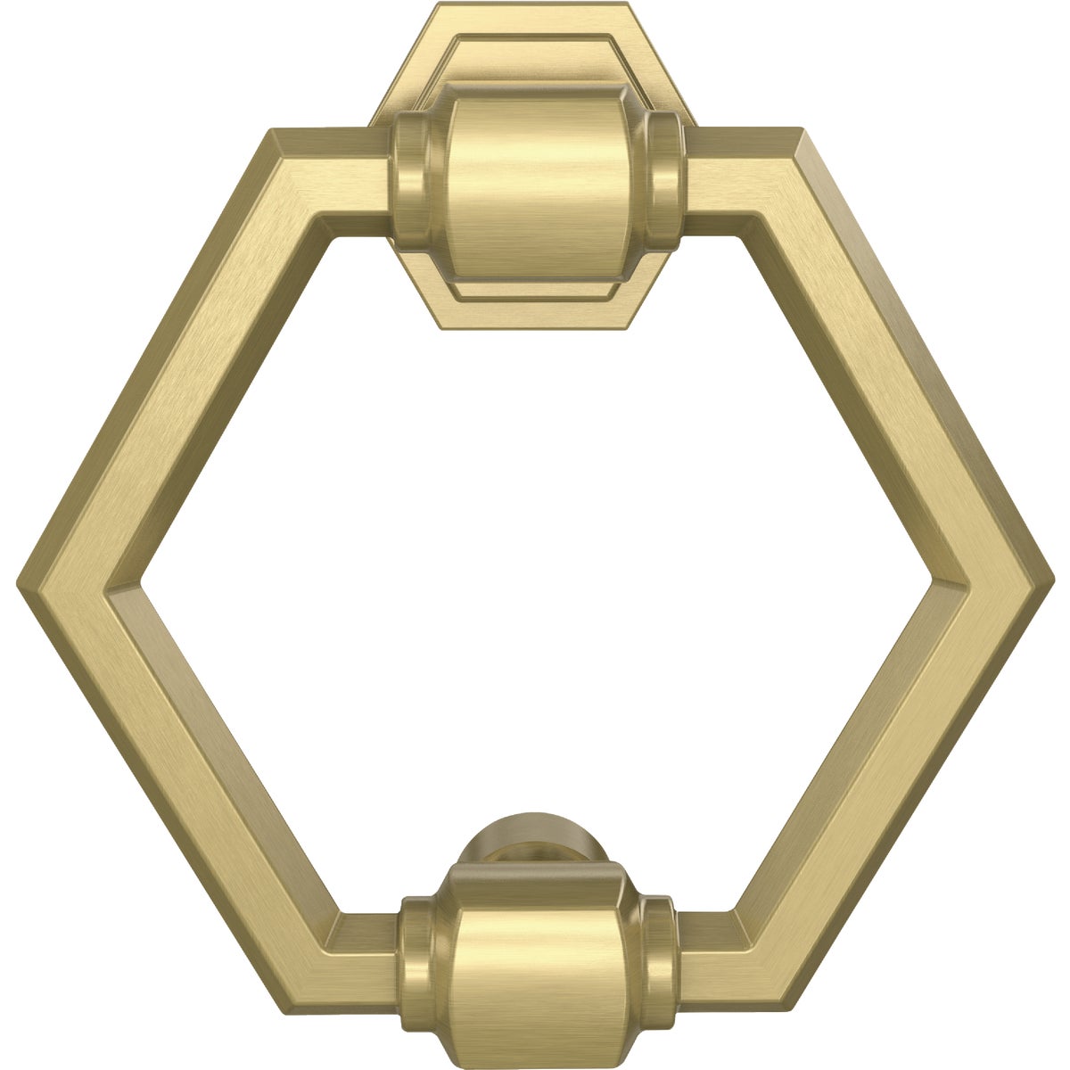 National Hardware Powell 4 In. Brushed Gold Door Knocker