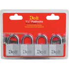 Do it 1-1/2 In. Aluminum Keyed Padlock (4-Pack) Image 2
