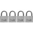 Do it 1-1/2 In. Aluminum Keyed Padlock (4-Pack) Image 1