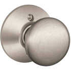 Schlage Plymouth Knob Satin Nickel Non-Turning Lock Image 1