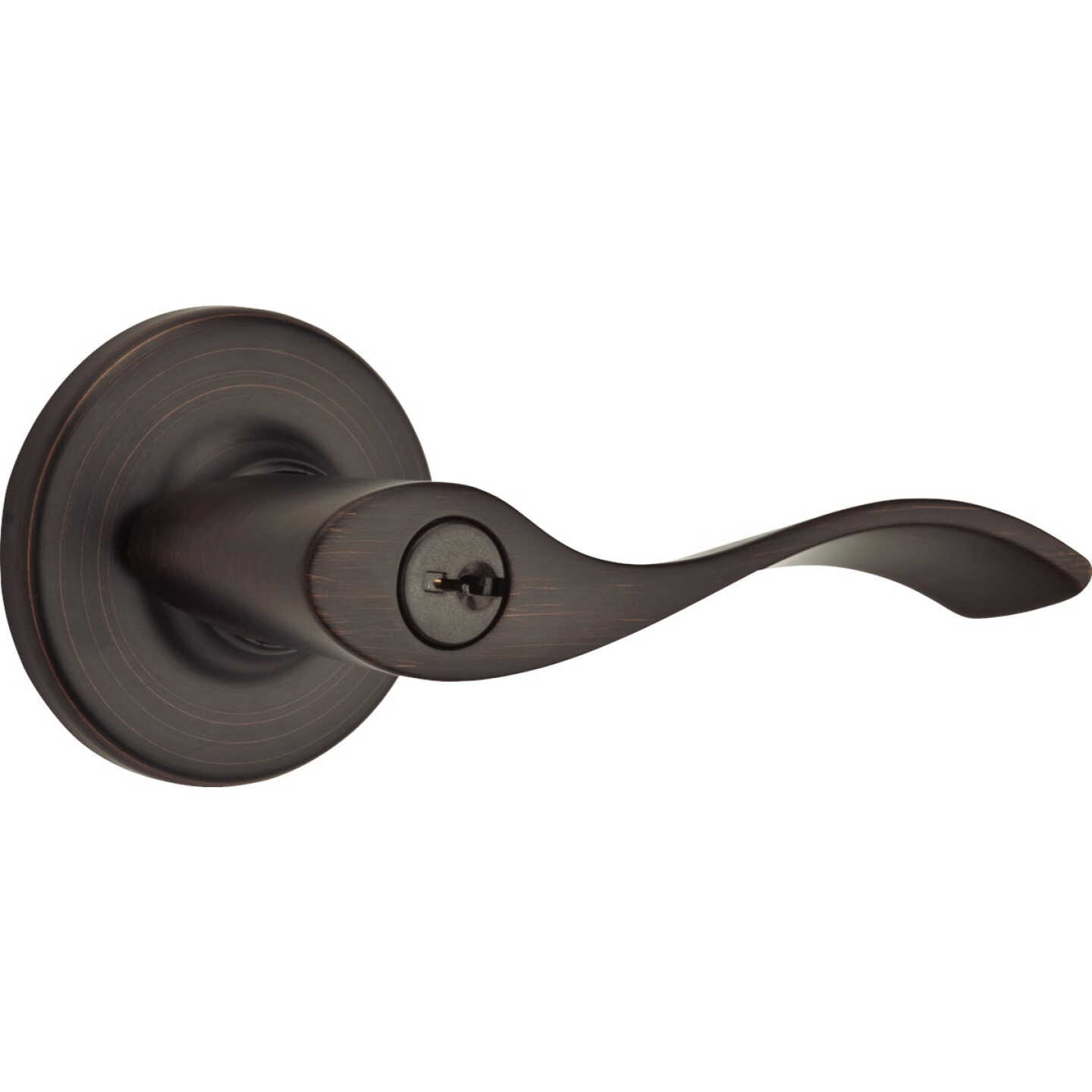 Kwikset Balboa Keyed Entry Lever in Venetian Bronze Image 1