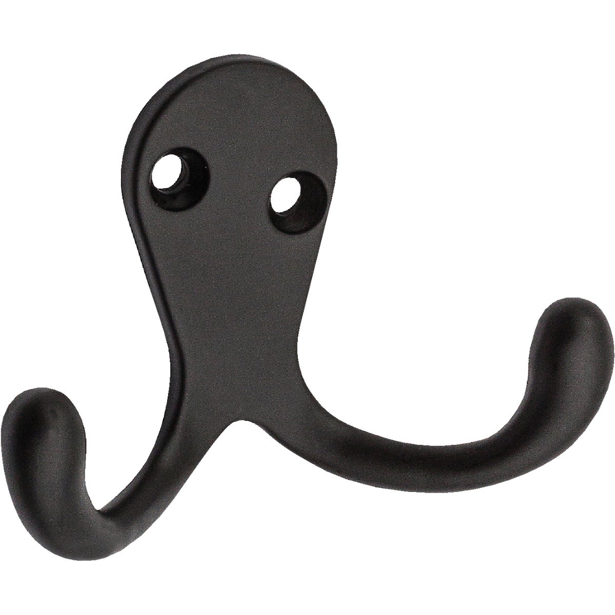 National Hardware Oil Rubbed Bronze Double Clothes Hook (2-Pack)