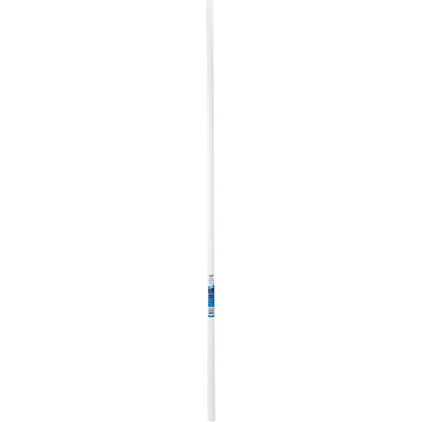 John Sterling Closet-Pro 6 Ft. x 1-1/4 In. Extra Heavy-Duty Cut-to-Length Closet Rod, White Image 2