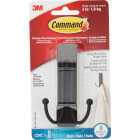 Command Large Double Bath Hook, Matte Black, 1 Hook, 2 Strips Image 7