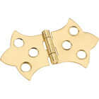 National Hardware 1-5/16 In. x 2-1/4 In. Miniature Brass Decorative Hinge (2-Pack) Image 1