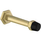 National Hardware Powell 3 In. Brushed Gold Door Stop Image 1