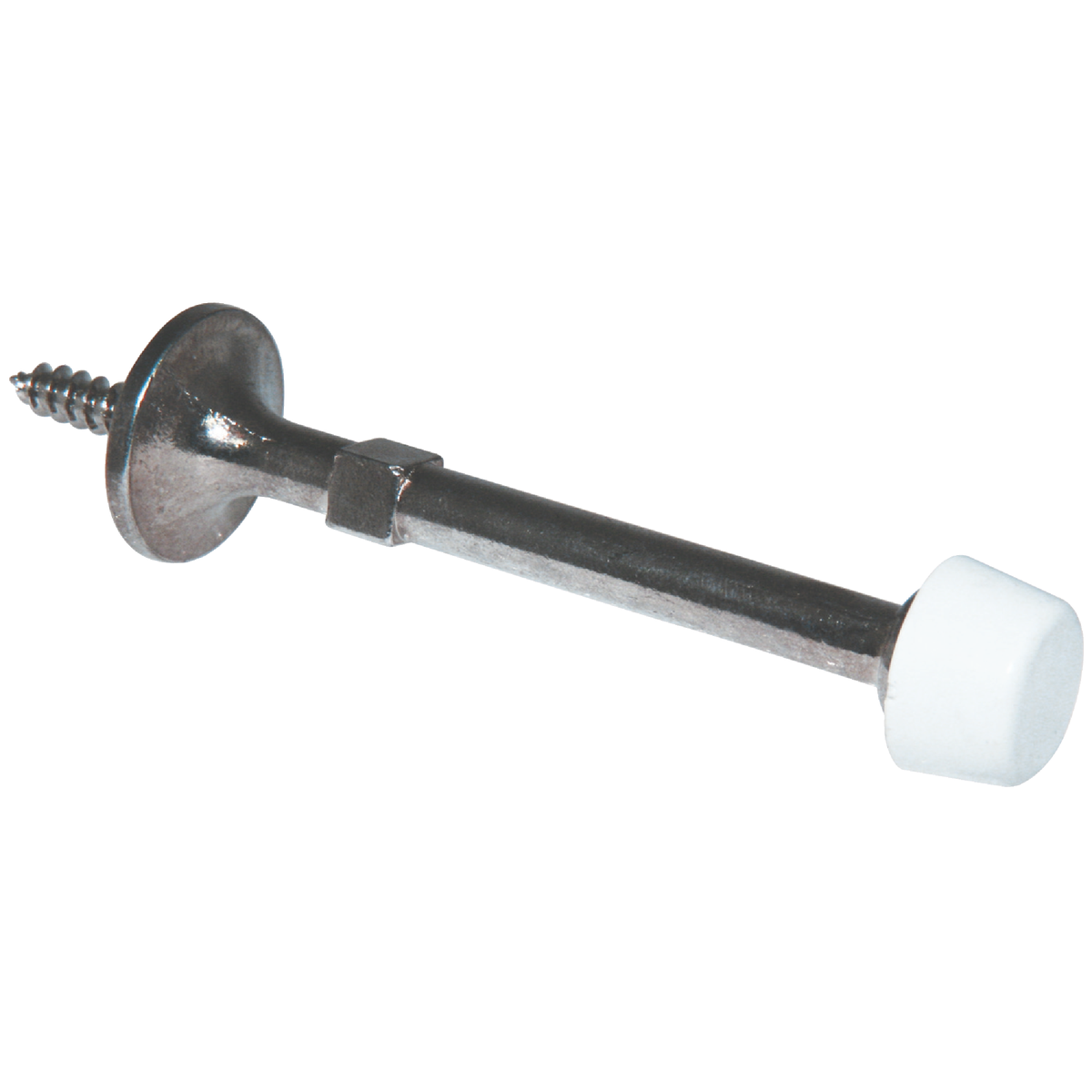 Ultra Hardware 3 In. Polished Chrome Self-Start Rigid Door Stop Image 1