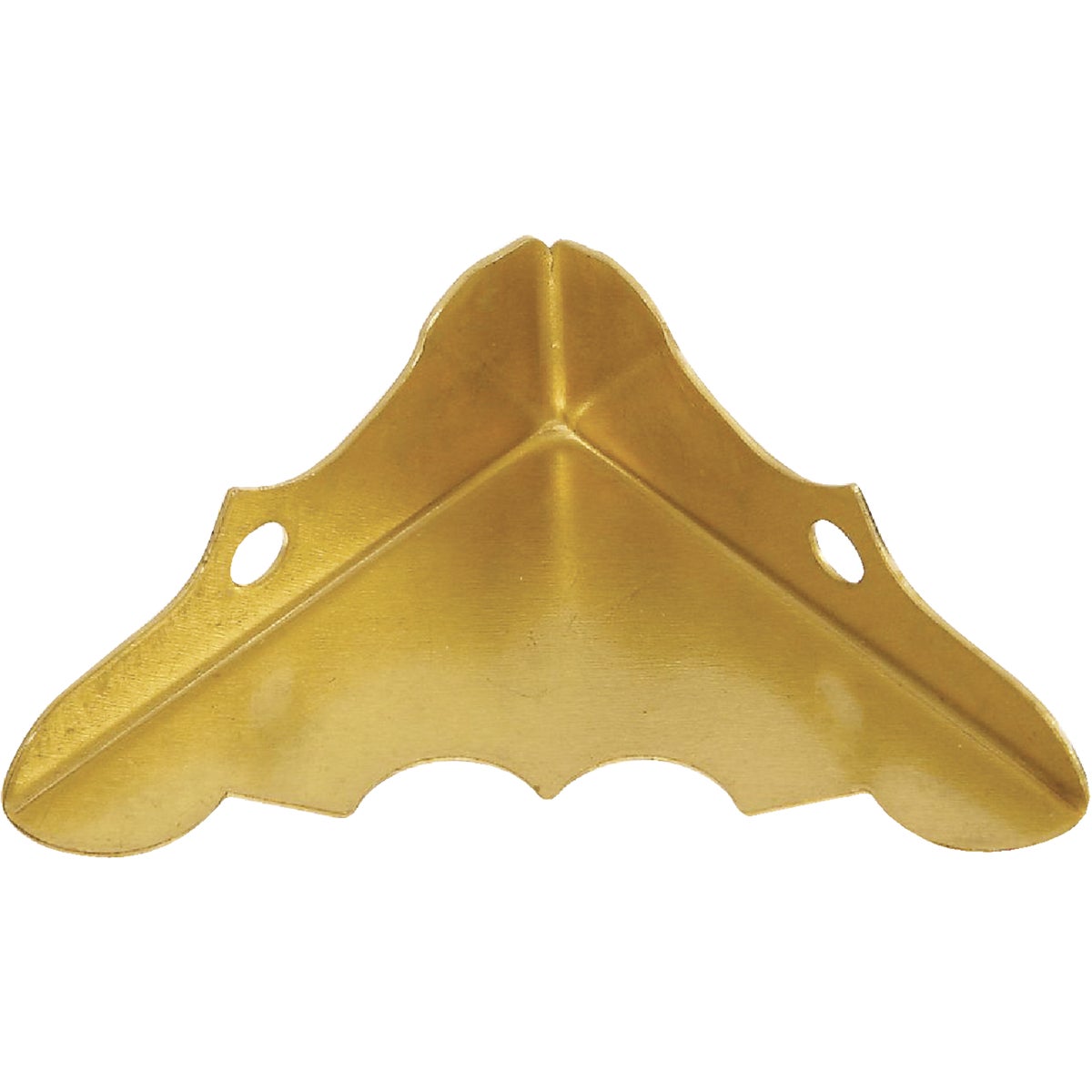 National Hardware 9/16 In. x 1-1/4 In. Brass Decorative Corner Protector (4-Count)