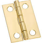 National Hardware 1-1/2 In. x 1 In. Medium Clear Coat Decorative Hinge Image 1