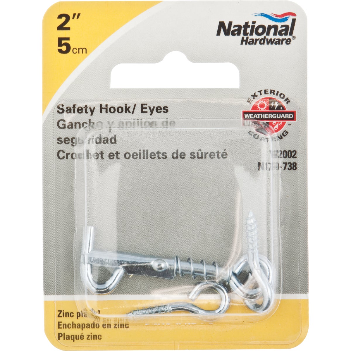 National Hardware Steel 2 In. Safety Gate Hook & Eye Bolt Image 2