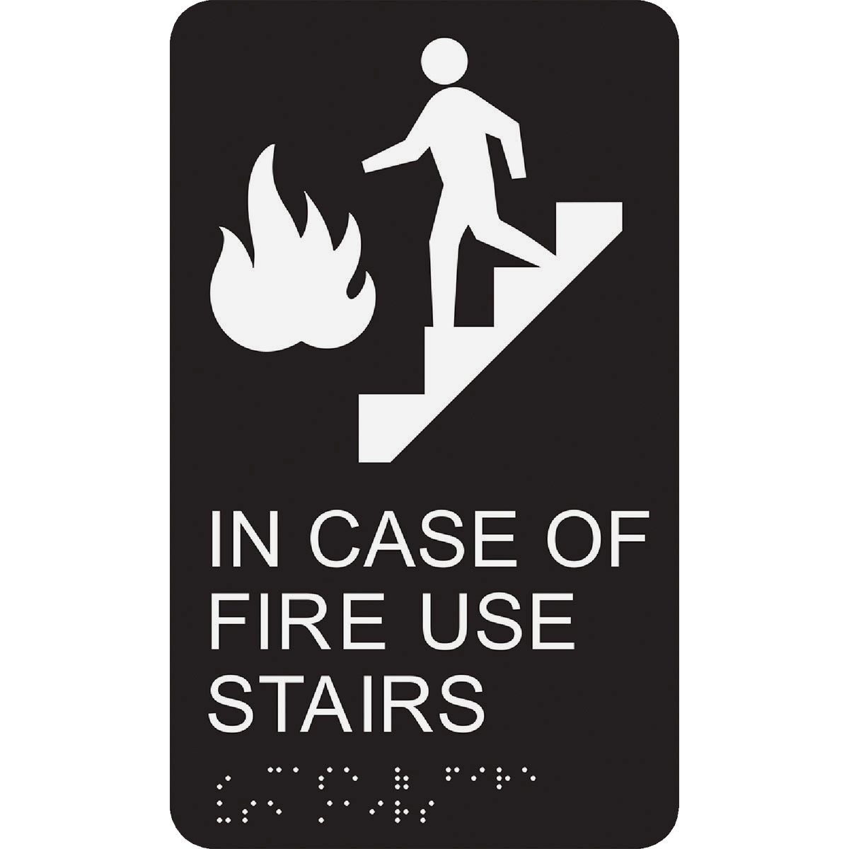 Hy-Ko Braille Use Stairs Sign Image 1