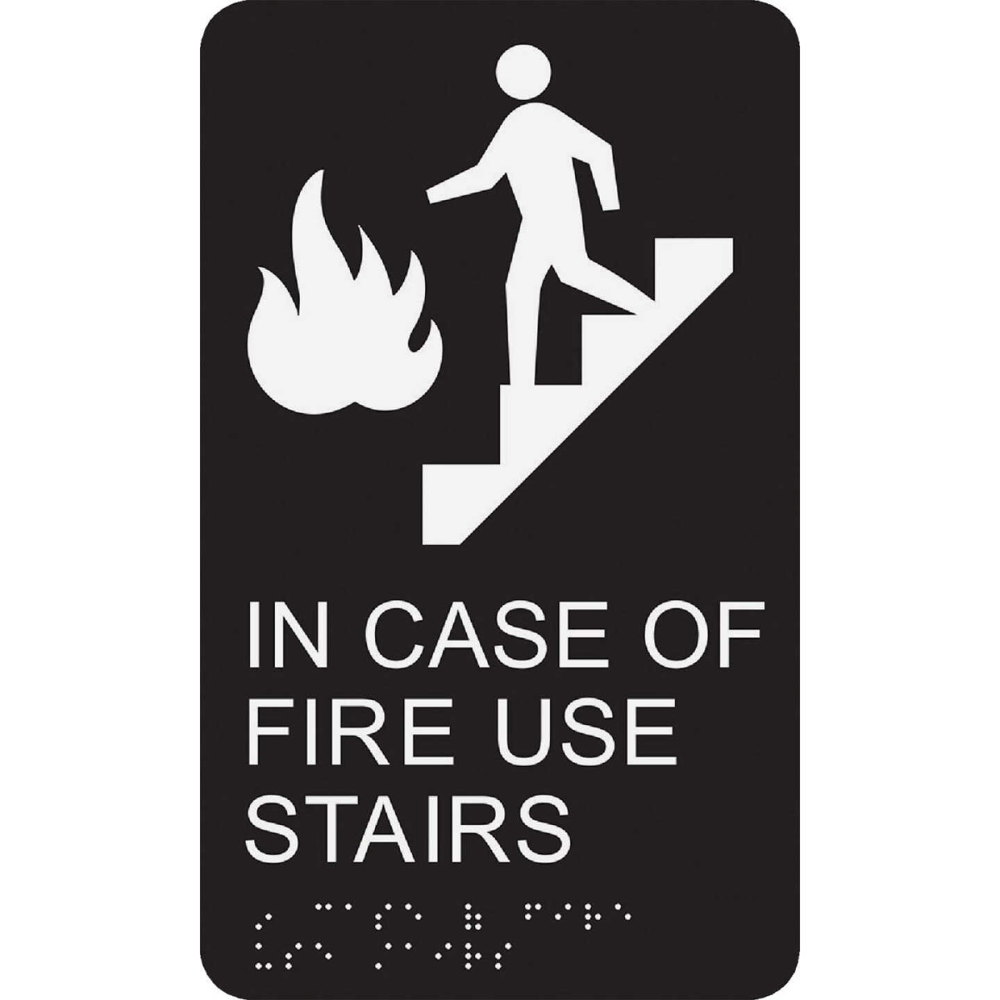 Hy-Ko Braille Use Stairs Sign Image 1