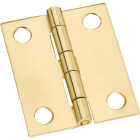 National Hardware 1-1/2 In. x 1-1/4 In. Brass Medium Decorative Hinge (2-Pack) Image 1