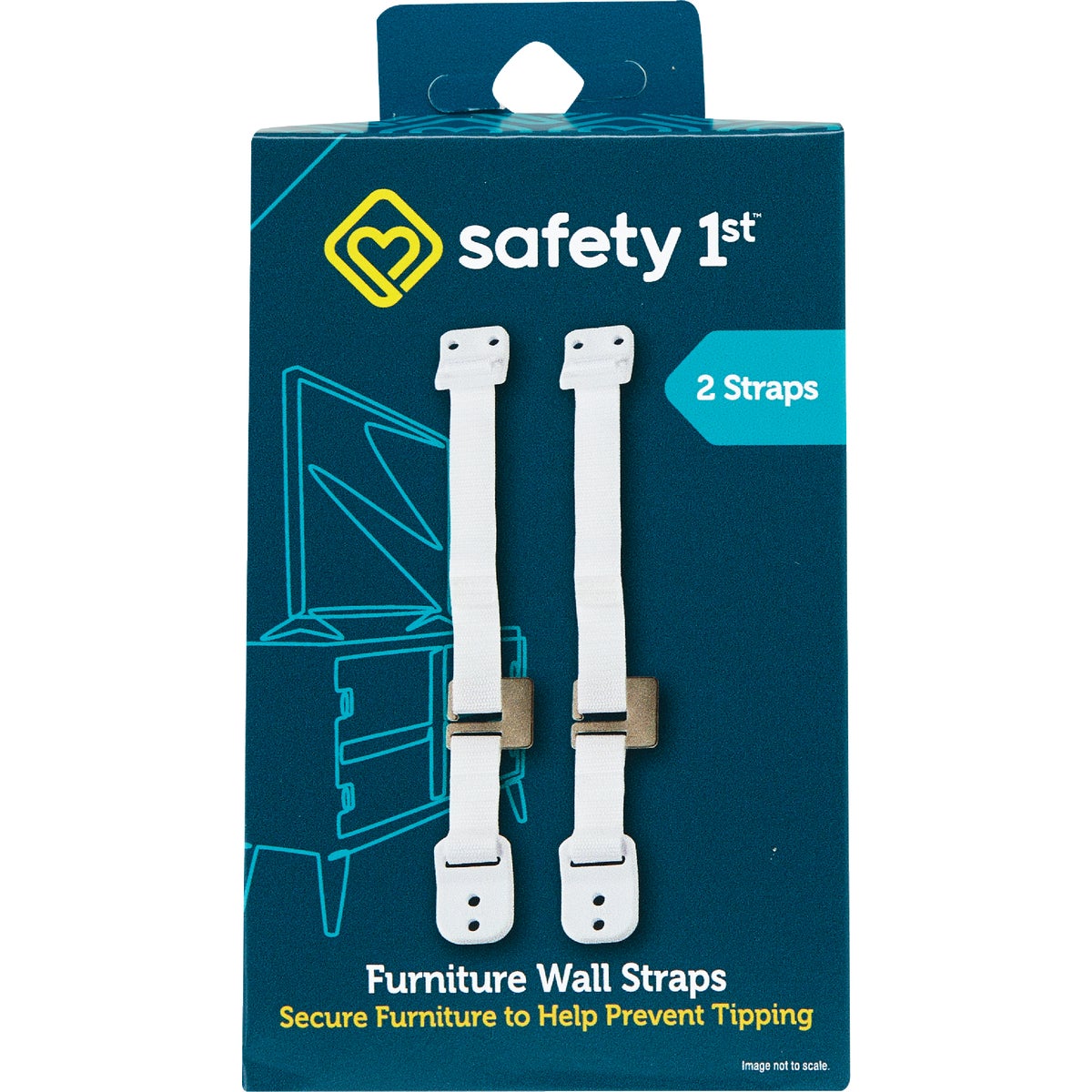 Safety 1st Furniture Wall Strap (2-Pack) Image 2