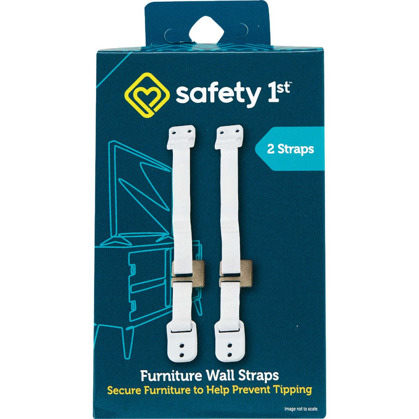 Safety 1st Furniture Wall Strap (2-Pack) Image 2