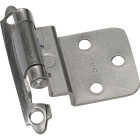 Laurey Satin Nickel 3/8 In. Self-Closing Inset Hinge, (2-Pack) Image 1