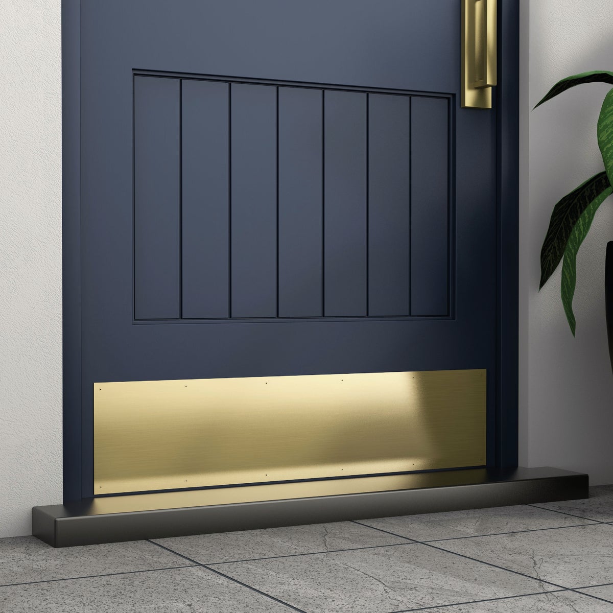 National Hardware 8 In. x 34 In. Brushed Gold Kickplate Image 2