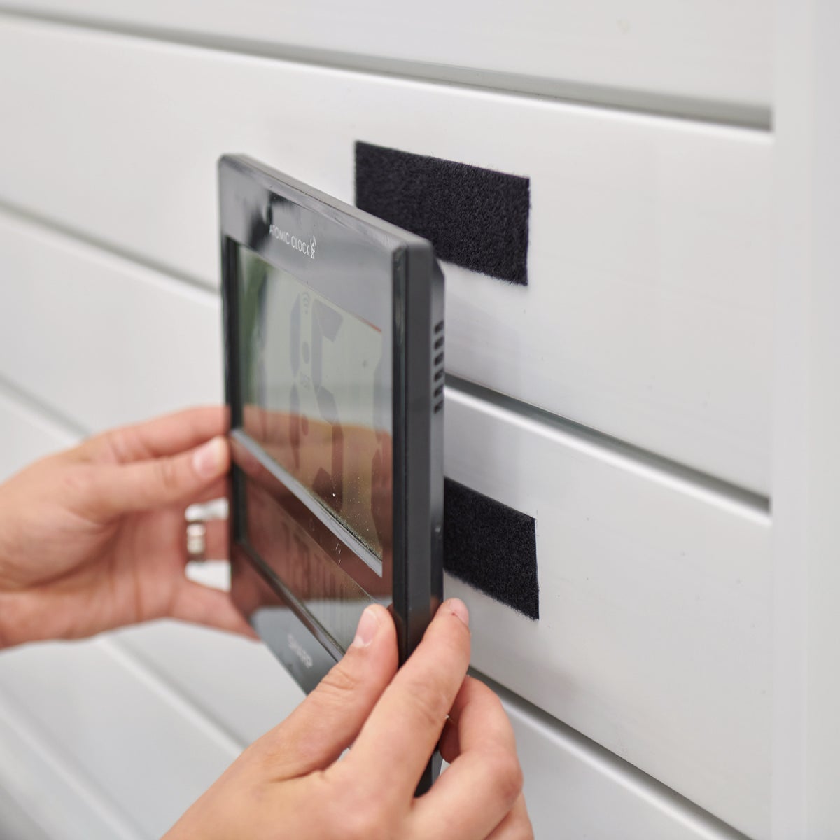 Wrap-It Storage Stick 'Em 2 In. x 4 In. Industrial Strength Black Hook & Loop Strip (4 Ct.) Image 5