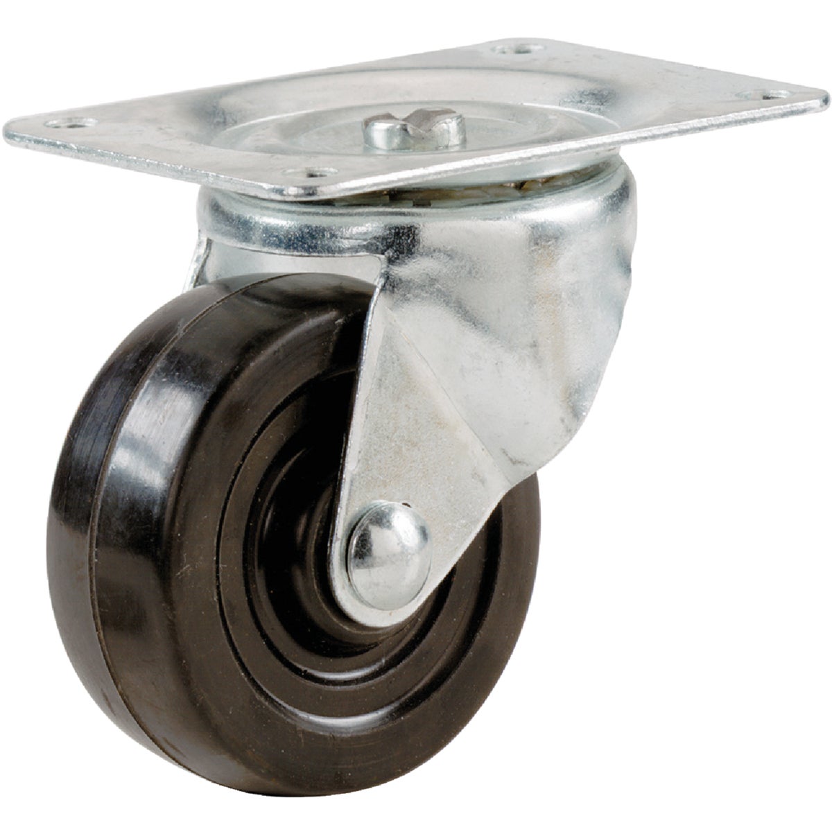 Shepherd Hardware 2 In. General-Duty Soft Rubber Swivel Plate Caster