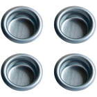 Johnson Hardware 3/4 In. Dia. Satin Nickel Flush Cup Pocket Door Pull (4-Count) Image 1