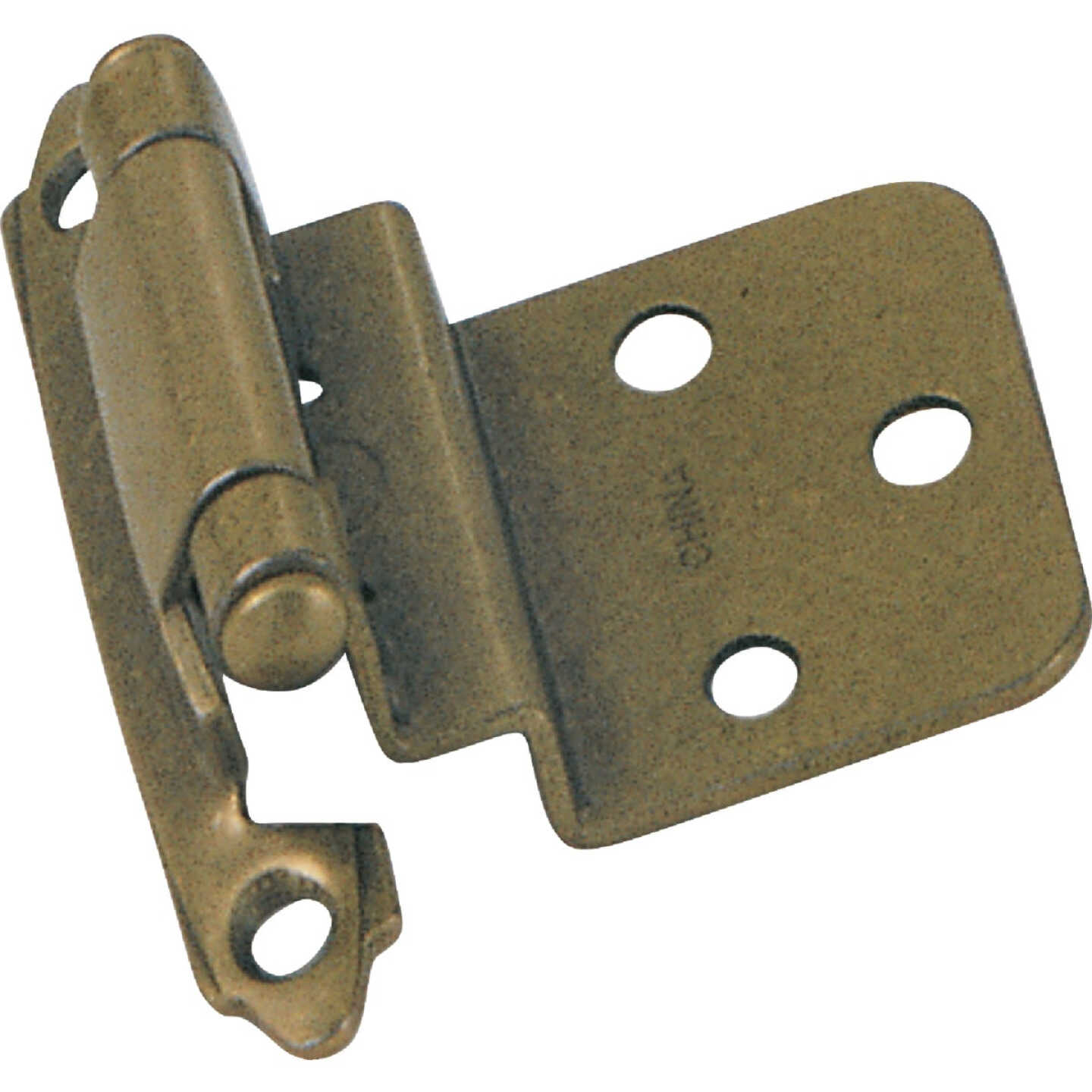 Laurey Antique Brass 3/8 In. Self-Closing Inset Hinge, (2-Pack) Image 1
