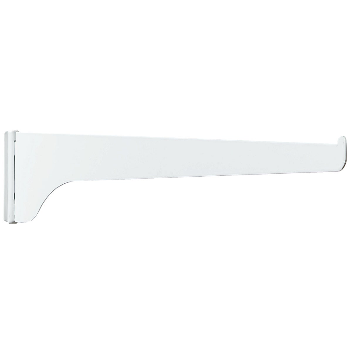 Knape & Vogt 180 Series 12 In. White Steel Regular-Duty Single-Slot Shelf Bracket Image 1
