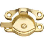 National Hardware Brass 7/8 In. Crescent Sash Lock Image 1