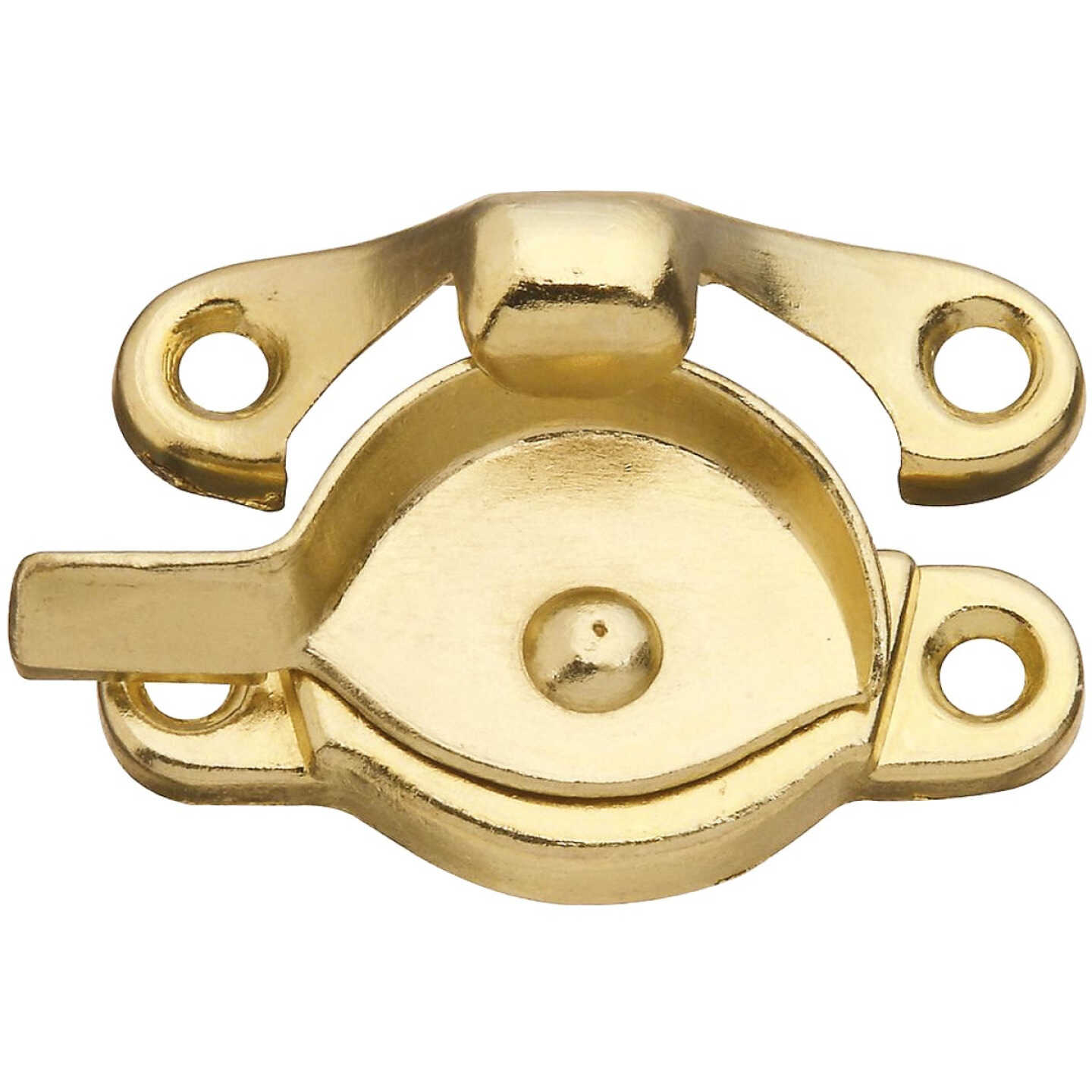 National Hardware Brass 7/8 In. Crescent Sash Lock Image 1