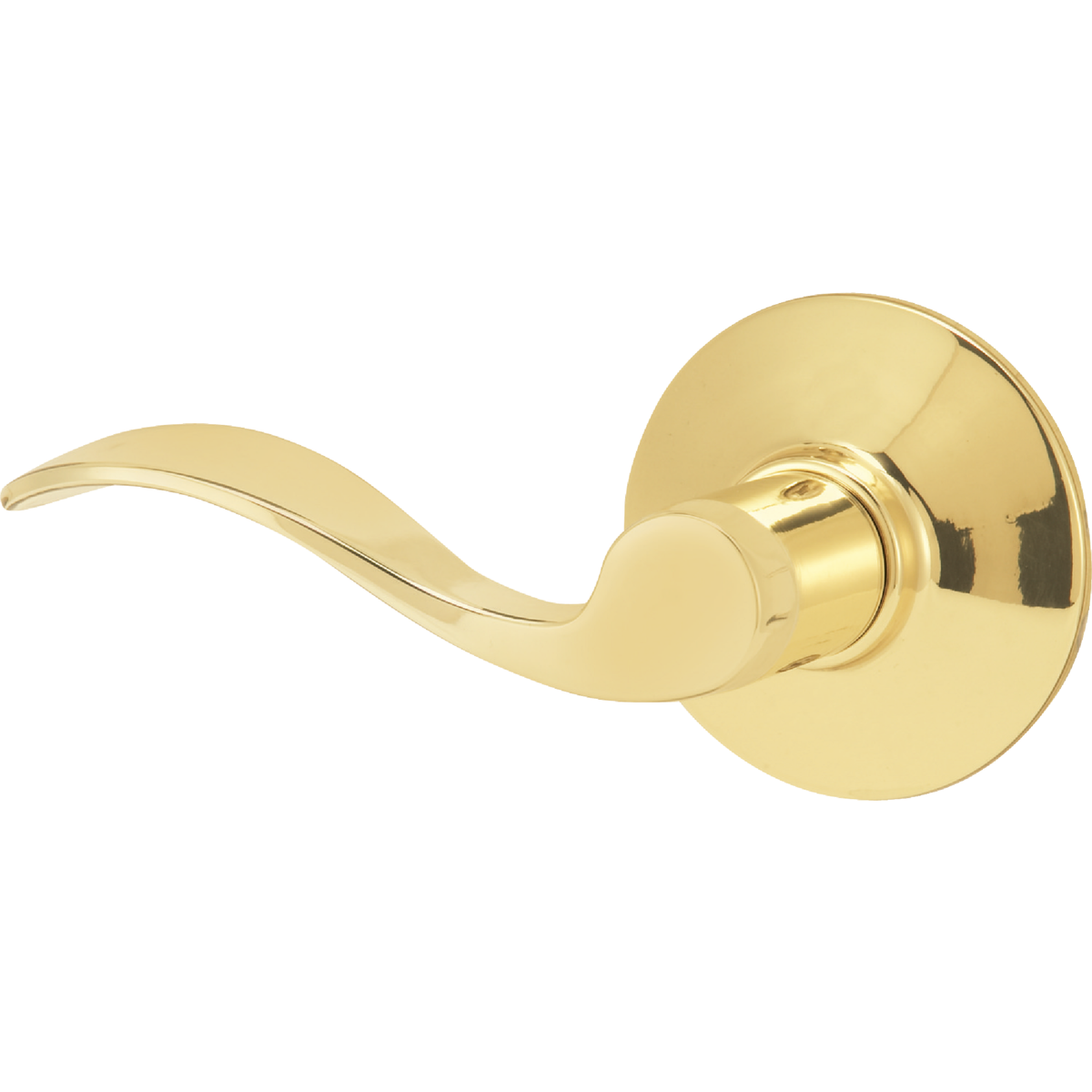 Schlage Accent Bright Brass Passage Door Lever Image 1