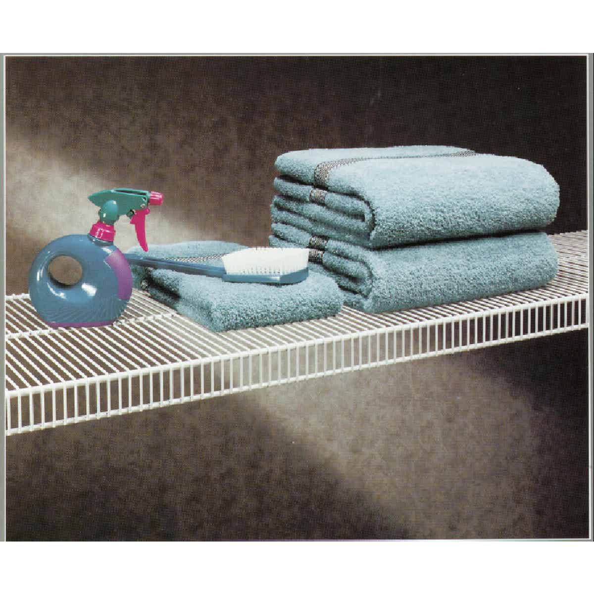 ClosetMaid SuperSlide 12 Ft. W. x 12 In. D. Ventilated Closet Shelf, White Image 4