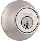 Kwikset 660 Single Cylinder Deadbolt with SmartKey, Satin Nickel Image 1