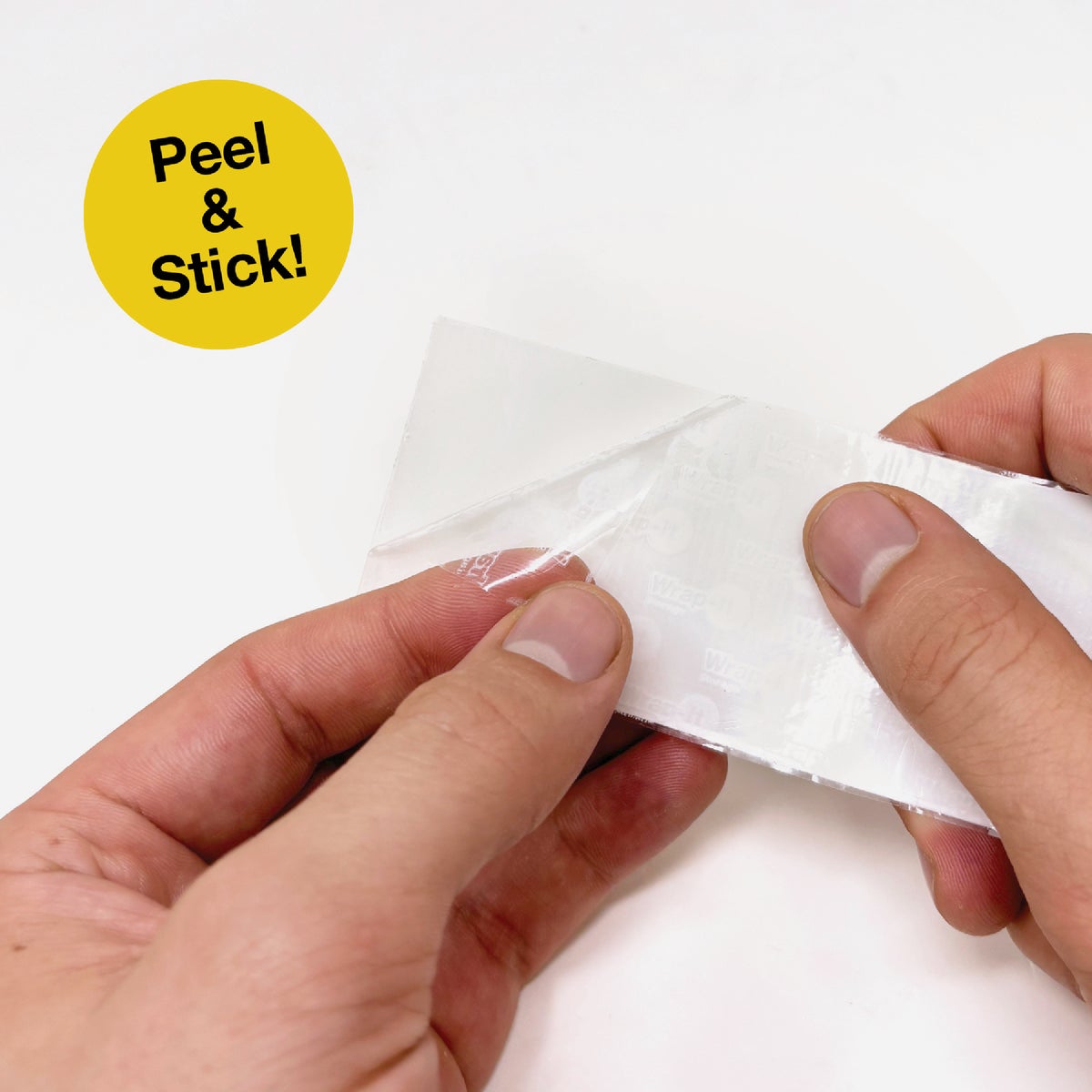 Wrap-It Storage Stick 'Em 2 In. x 4 In. Industrial Strength White Hook & Loop Strip (4 Ct.) Image 6